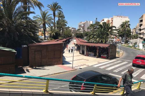 markt aan het strand